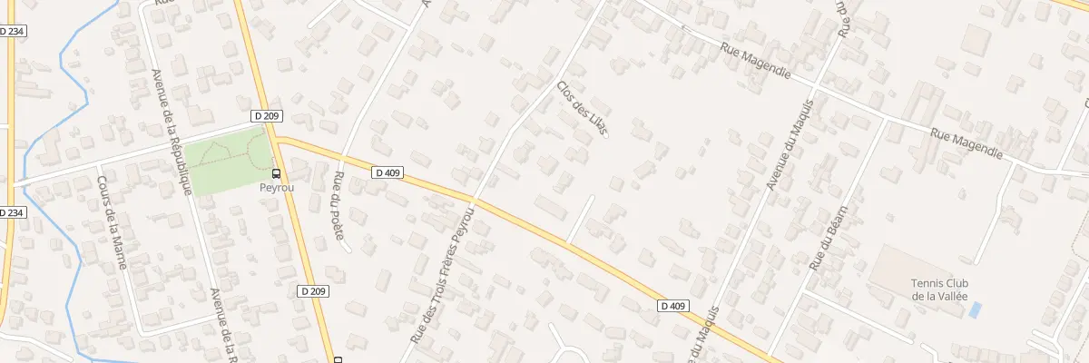 Plan du 1 Rue du Felibre à Gelos