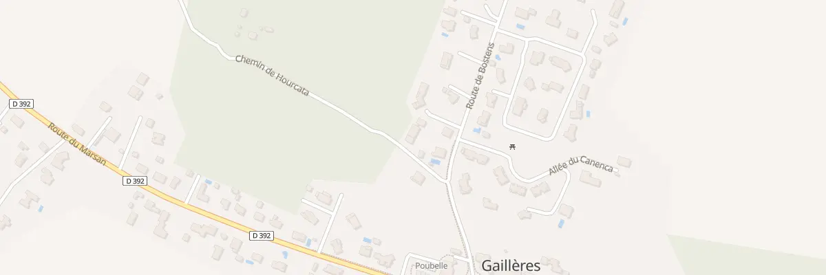 Plan du 220 Che du Hourcata à Gaillères