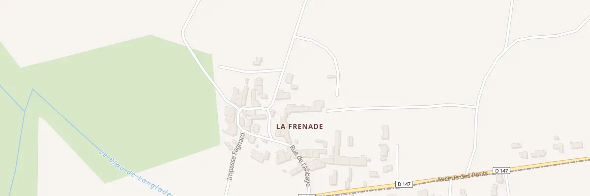 Plan du 242 Rue de l’Abbaye à Merpins