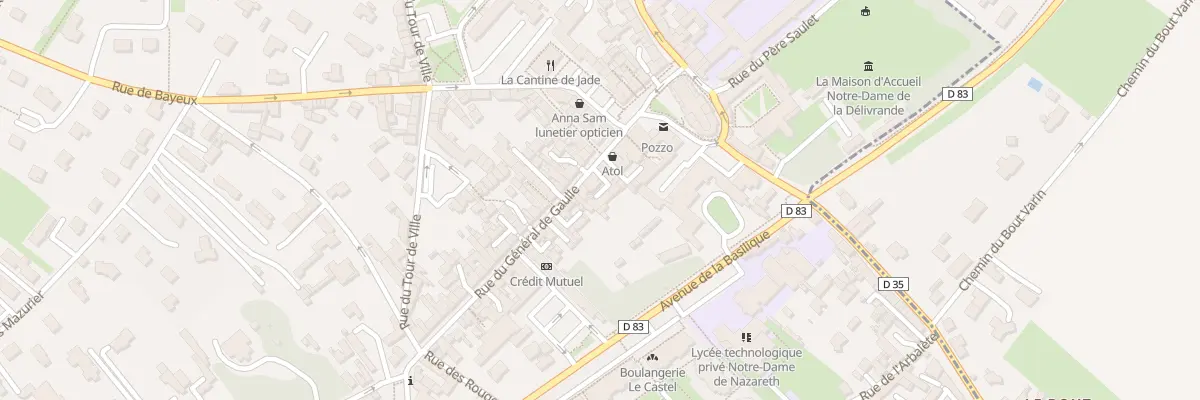 Plan du 66 Rue du Général de Gaulle à Douvres-la-Délivrande