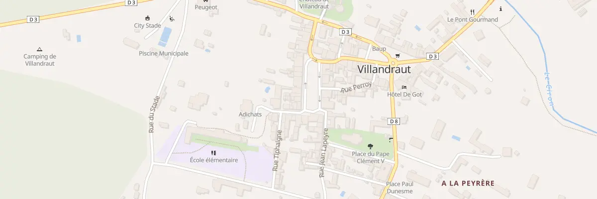 Plan du 21 Pl du Général de Gaulle à Villandraut