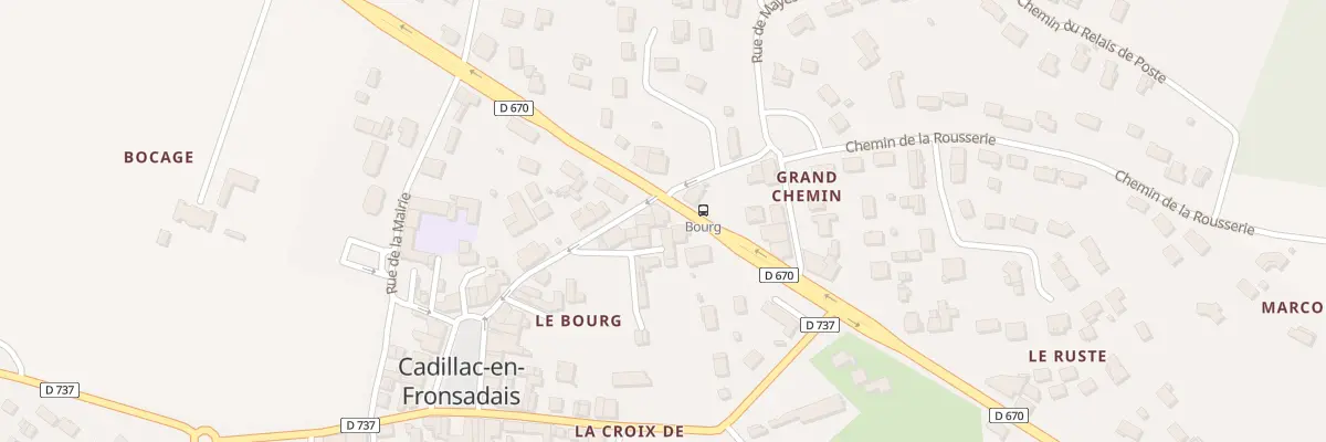 Plan du 23 Av du Fronsadais à Cadillac-en-Fronsadais