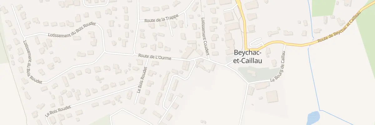 Plan du 8 Le Bourg de Caillau à Beychac-et-Caillau
