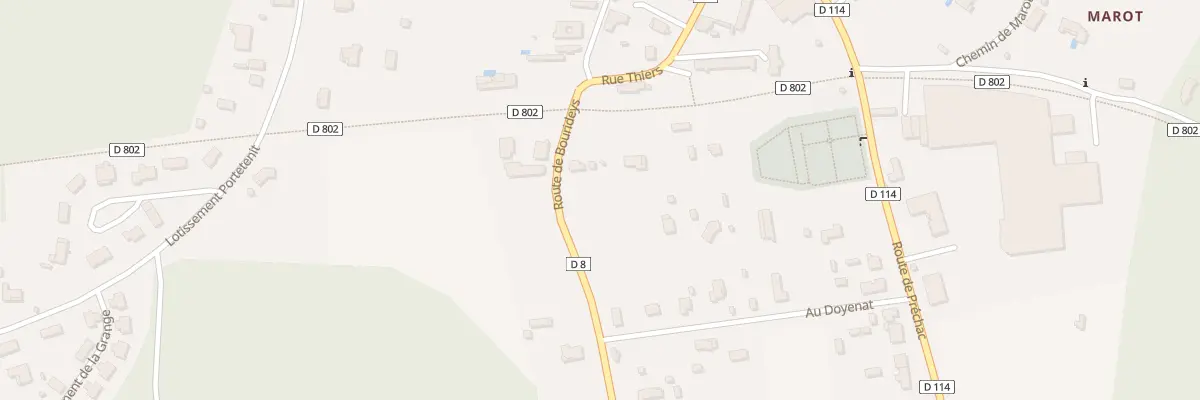 Plan du 5 Rte de Bourideys à Villandraut