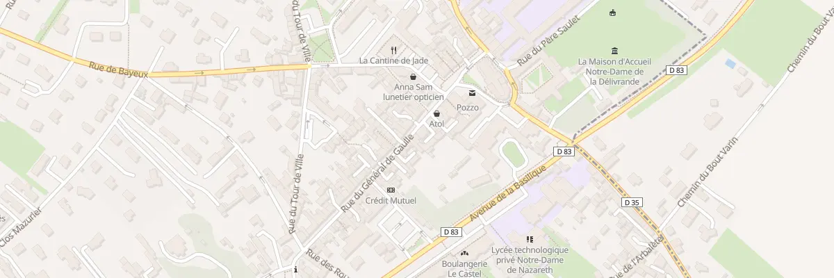 Plan du 60 Rue du Général de Gaulle à Douvres-la-Délivrande