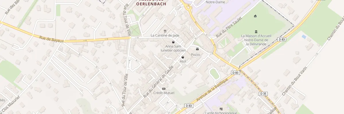 Plan du 67 Rue du Général de Gaulle à Douvres-la-Délivrande