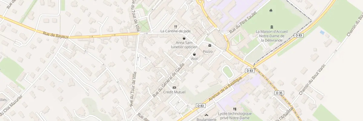 Plan du 63 Rue du Général de Gaulle à Douvres-la-Délivrande