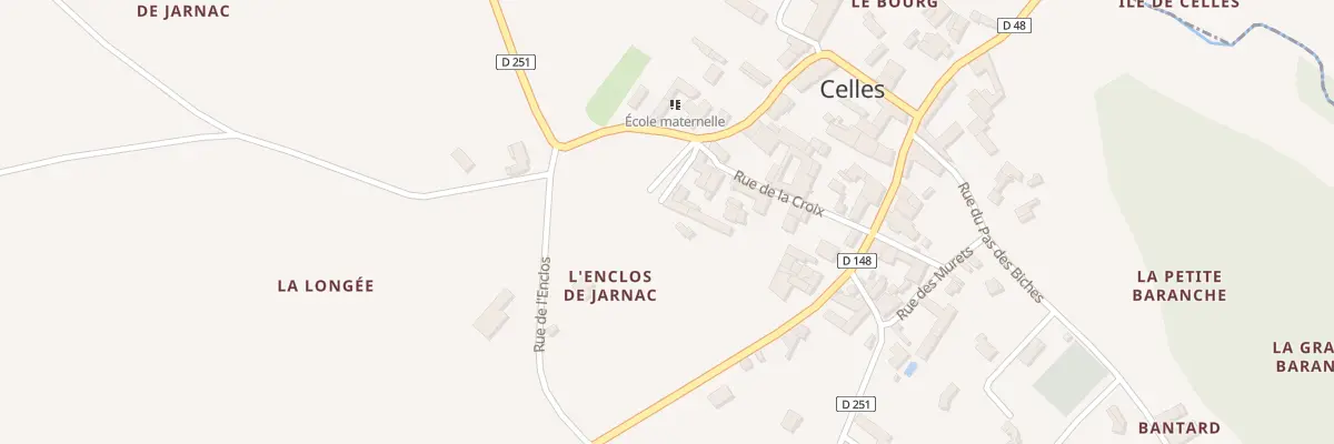 Plan du 9 Imp des Muriers à Celles