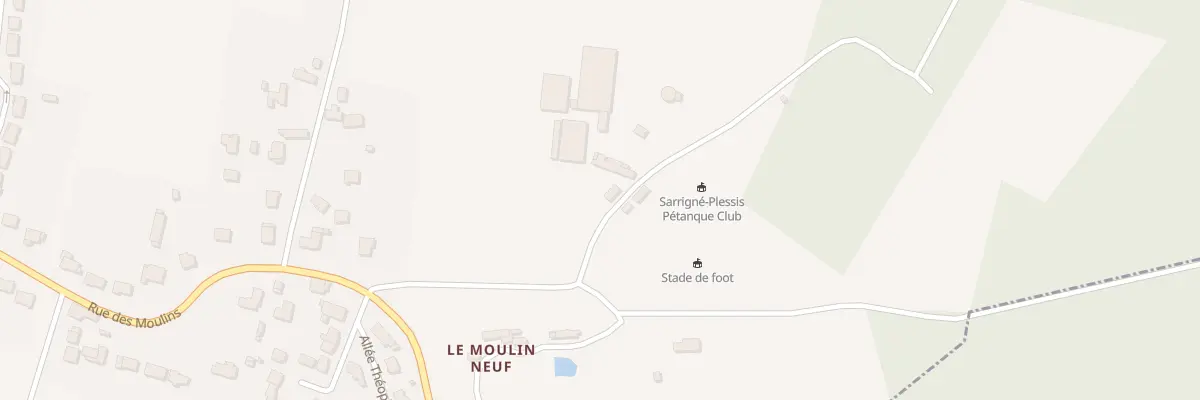 Plan du 974 Che de la Perchaudière à Sarrigné