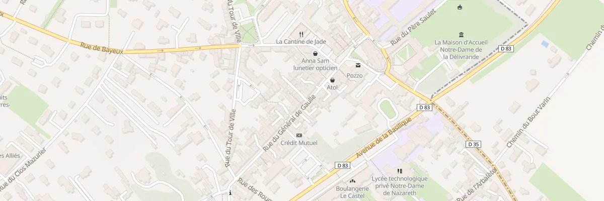 Plan du 55 Rue du Général de Gaulle à Douvres-la-Délivrande