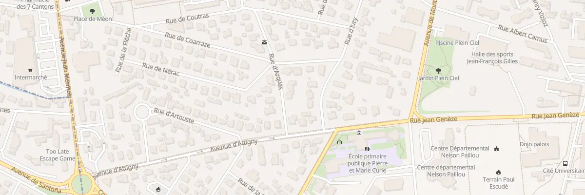 Plan du 4 Rue d’Arques à Pau