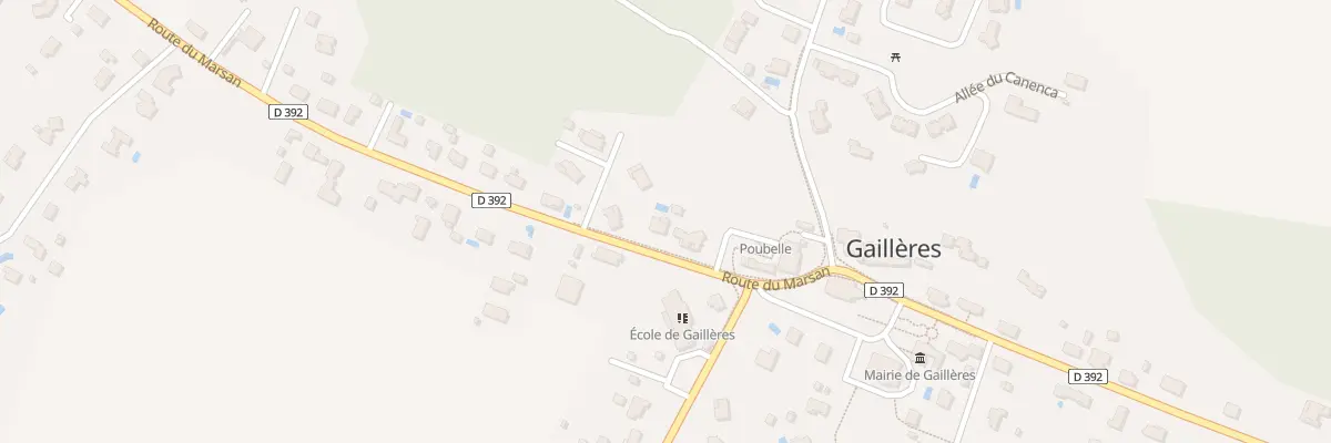 Plan du 130 Rte du Marsan à Gaillères