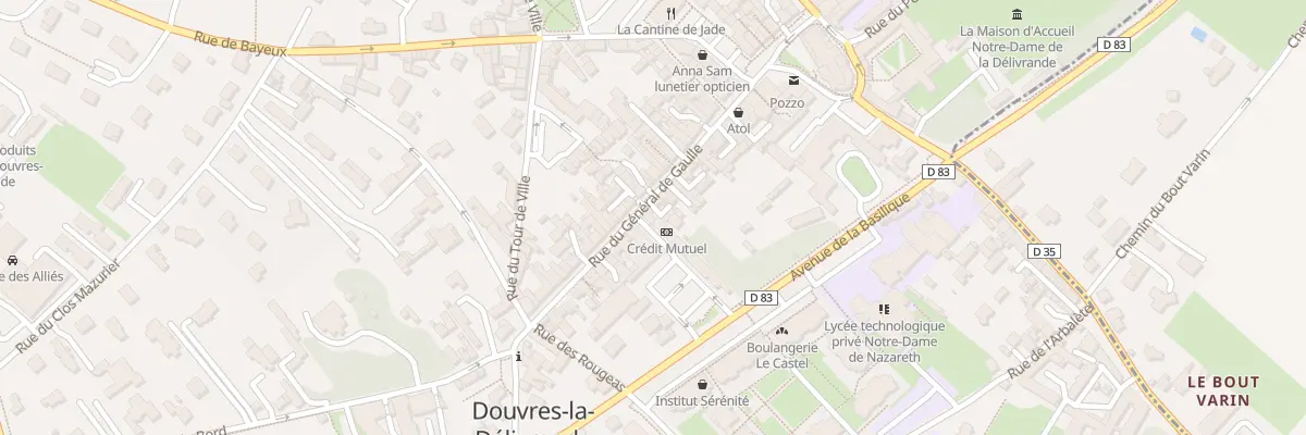 Plan du 32 Rue du Général de Gaulle à Douvres-la-Délivrande