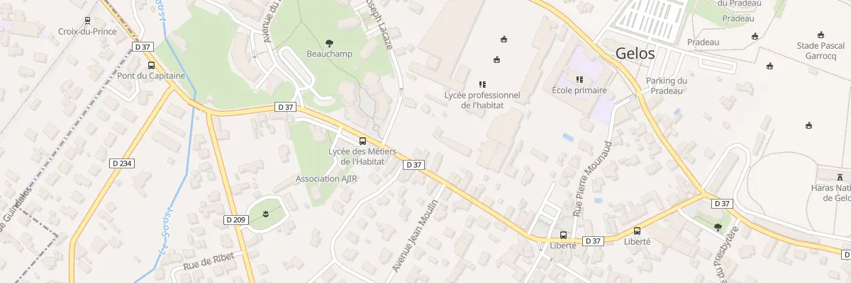 Plan du 19 Rue Louis Barthou à Gelos