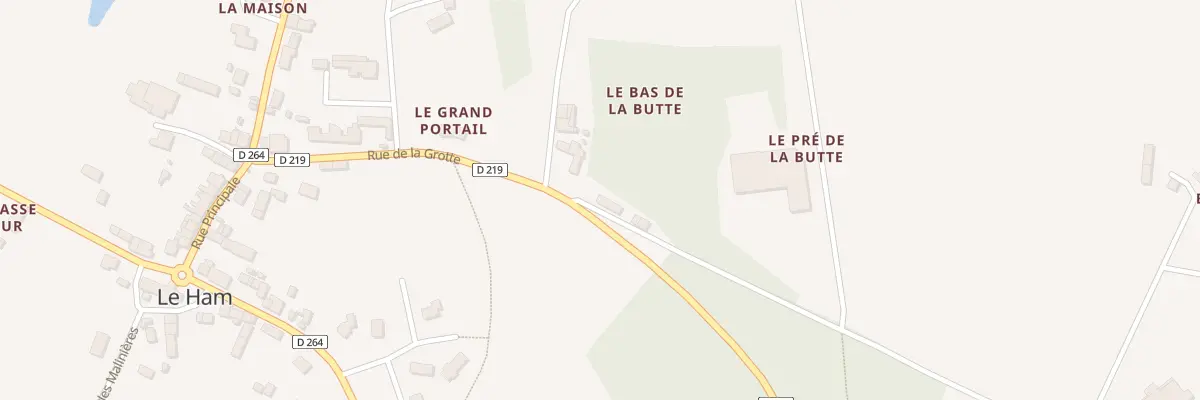 Plan du 3 Le Bas de la Butte au Ham