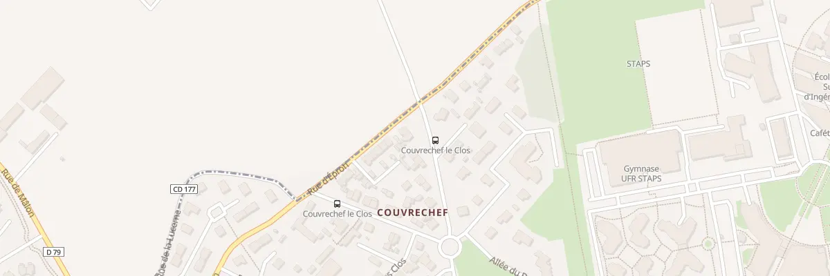Plan du 13 Rue du Grand Clos St Marc à Caen