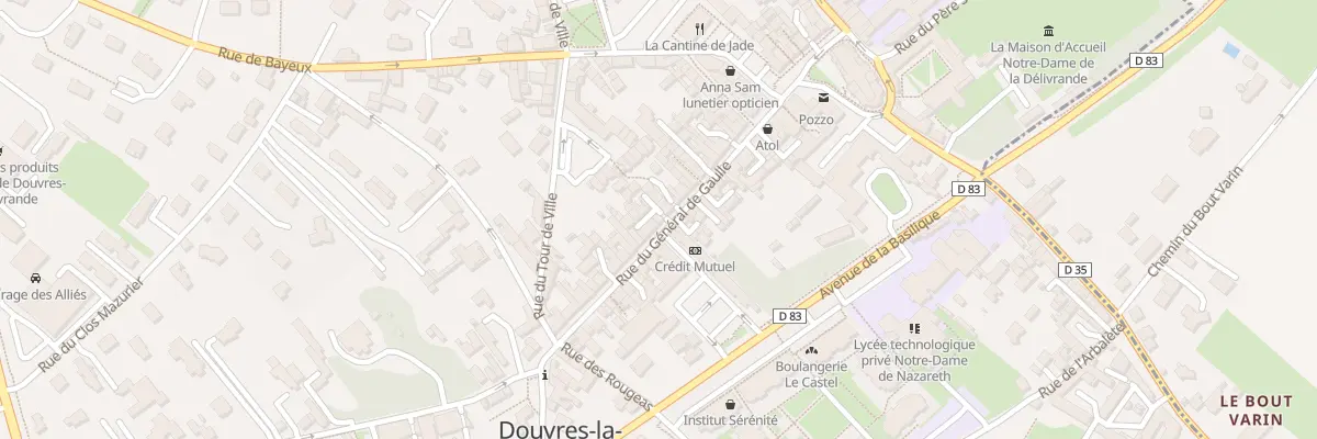Plan du 37 Rue du Général de Gaulle à Douvres-la-Délivrande