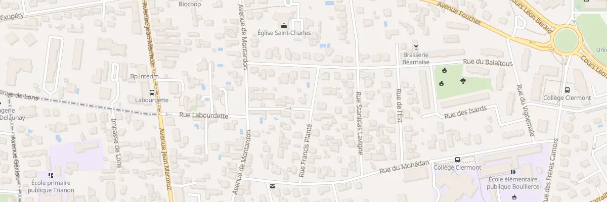 Plan du 19 Rue du chanoine Pambrun à Pau