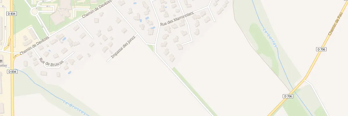 Plan du 61 Rue du Pont Long à Serres-Castet