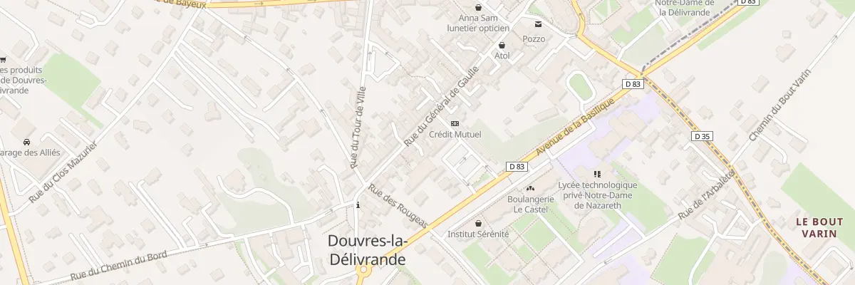 Plan du 24 Rue du Général de Gaulle à Douvres-la-Délivrande
