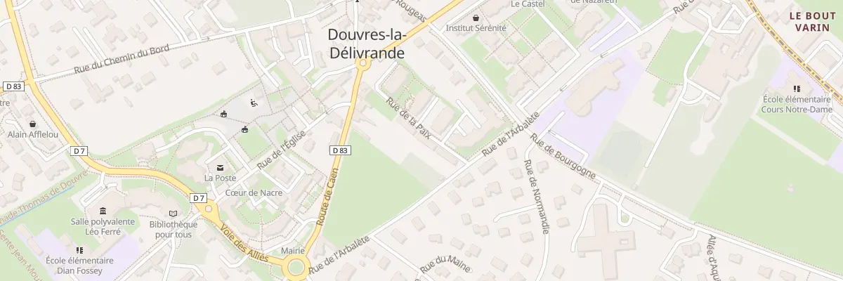 Plan du 3 Rue de la Paix à Douvres-la-Délivrande