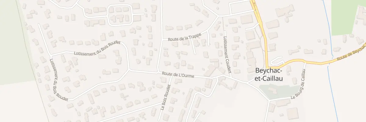 Plan du 638 Le Bourg de Caillau à Beychac-et-Caillau
