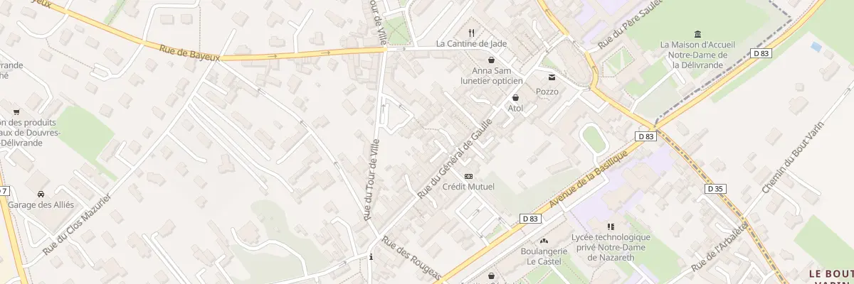 Plan du 39F Rue du Général de Gaulle à Douvres-la-Délivrande