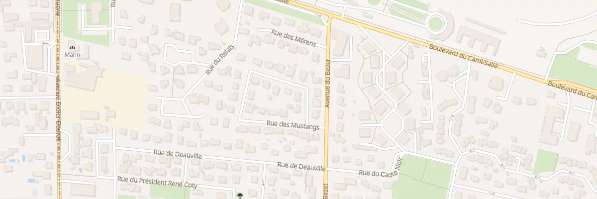 Plan du 1 Rue des Mustangs à Pau