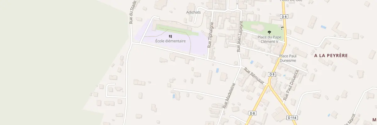 Plan du 7B Rue des Ecoles à Villandraut
