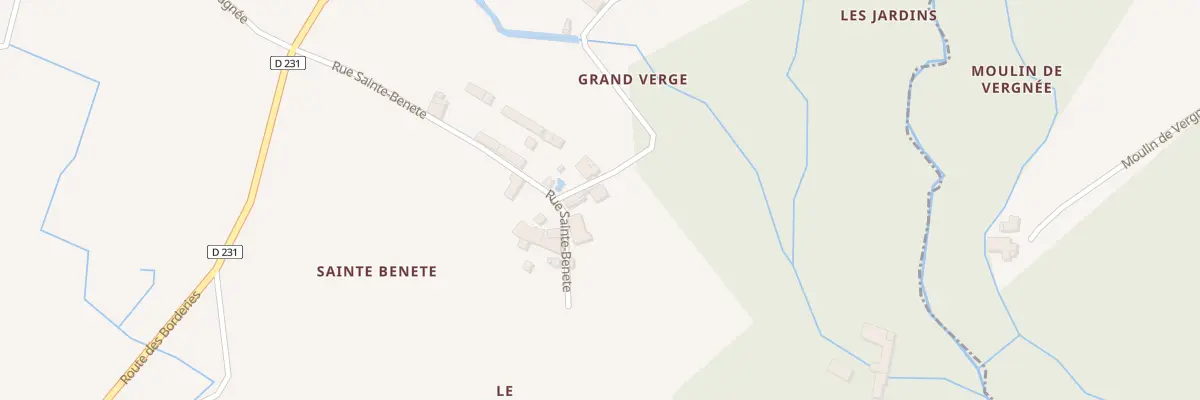 Plan du 19B Rue Sainte Benete à Migron