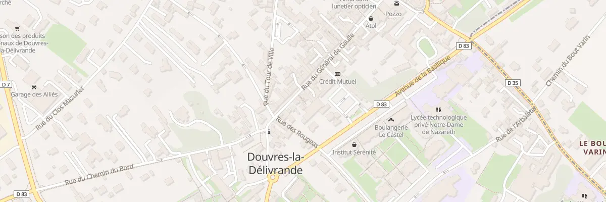 Plan du 14 Rue du Général de Gaulle à Douvres-la-Délivrande