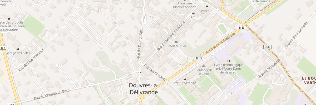 Plan du 16 Rue du Général de Gaulle à Douvres-la-Délivrande