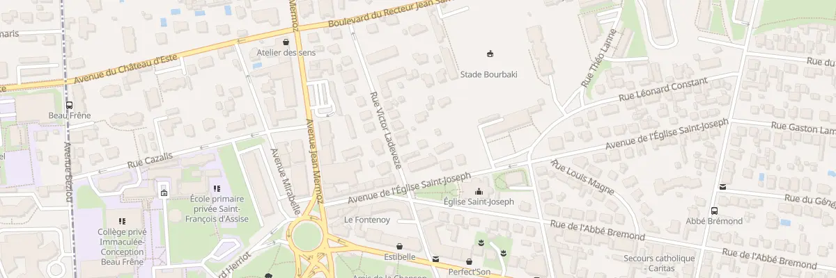 Plan du 8 Rue Victor Ladevèze à Pau