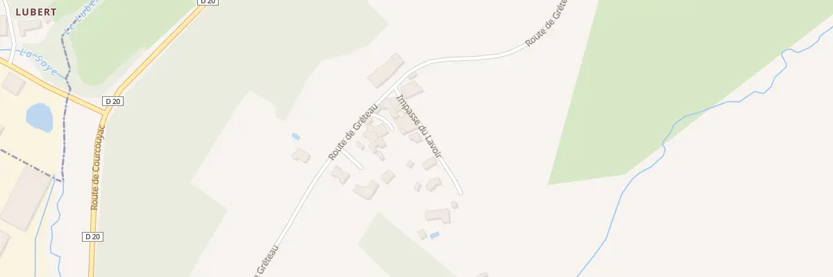 Plan du 66 Rte du Bourg A Greteau à Haux