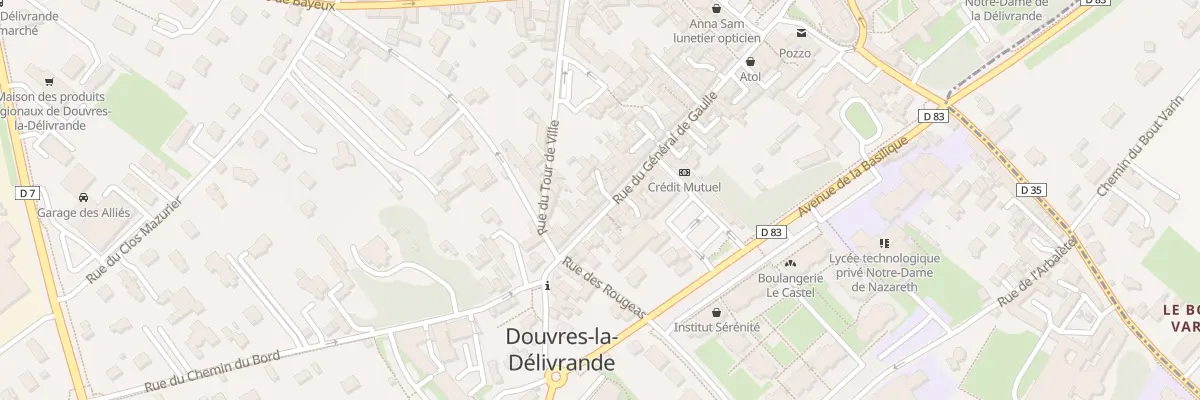 Plan du 15 Rue du Général de Gaulle à Douvres-la-Délivrande