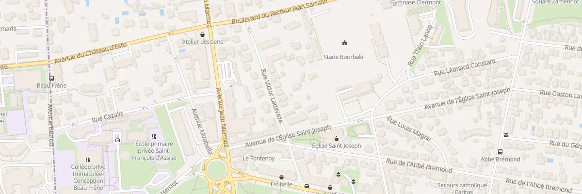 Plan du 10 Rue Victor Ladevèze à Pau