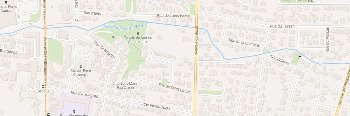 Plan du 6 Rue du hameau de Saint-Cloud à Pau