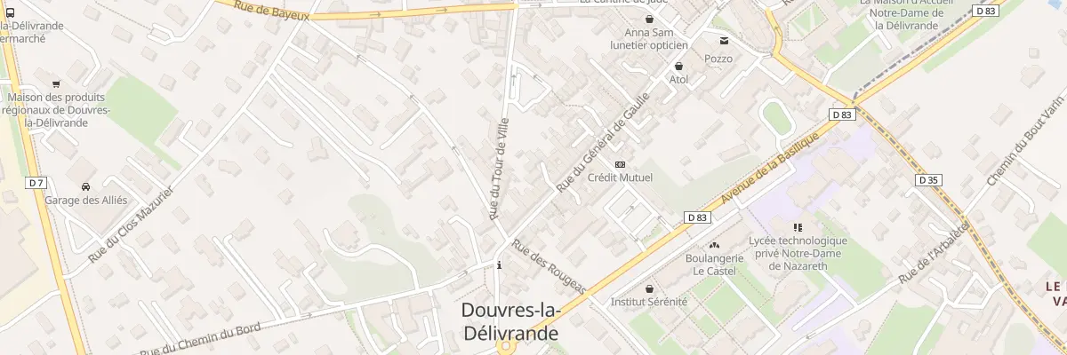 Plan du 17 Rue du Général de Gaulle à Douvres-la-Délivrande
