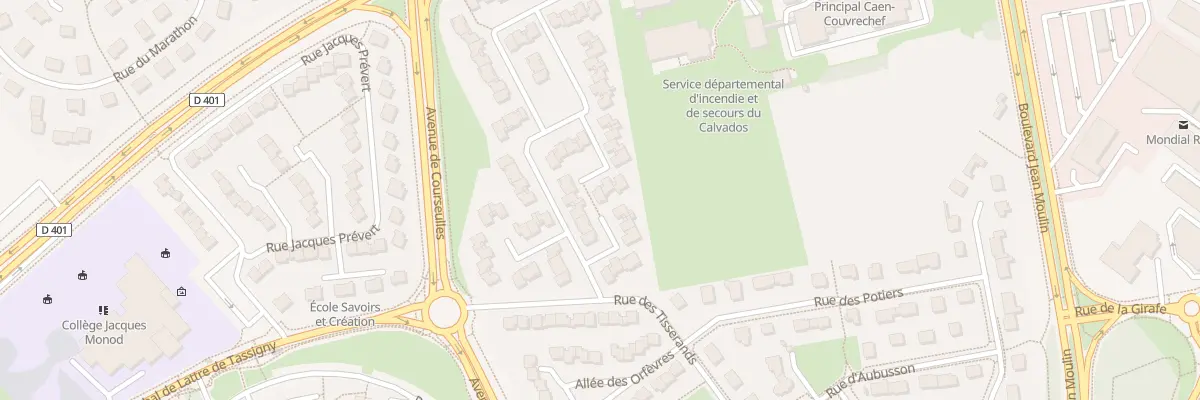 Plan du 32 Rue des Luthiers à Caen