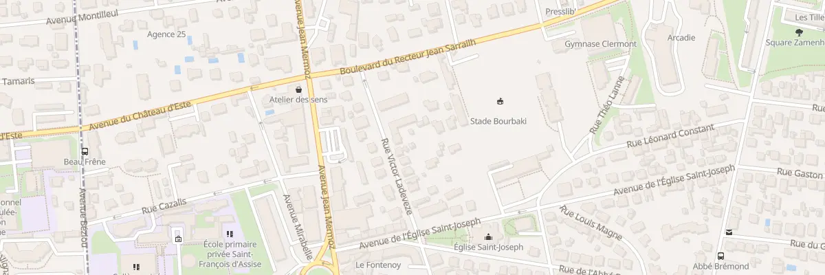 Plan du 20 Rue Victor Ladevèze à Pau
