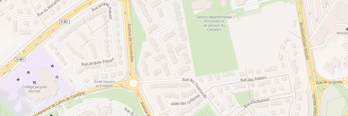 Plan du 16 Rue des Luthiers à Caen