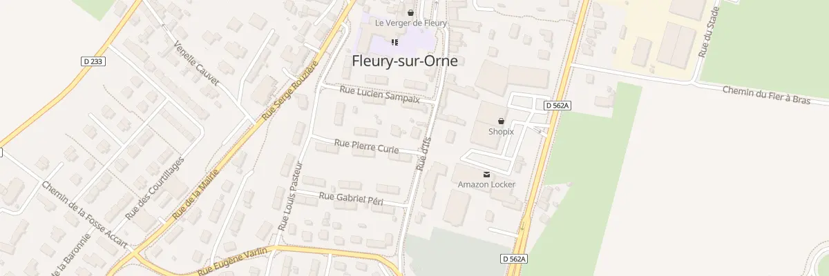 Plan du 16 Rue Pierre Curie à Fleury-sur-Orne