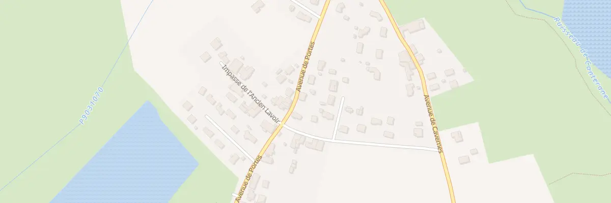 Plan du 215 Av de Portes à Izon