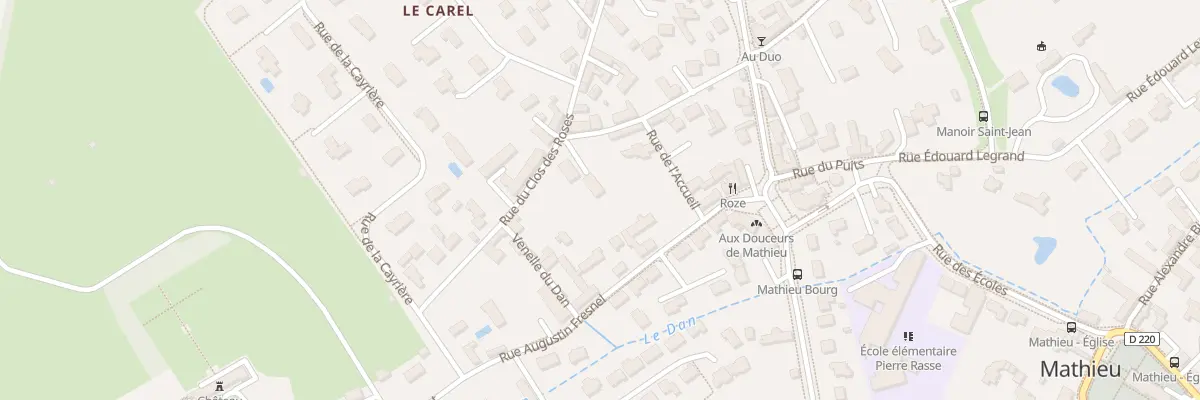 Plan du 6 Rue du Clos des Roses à Mathieu