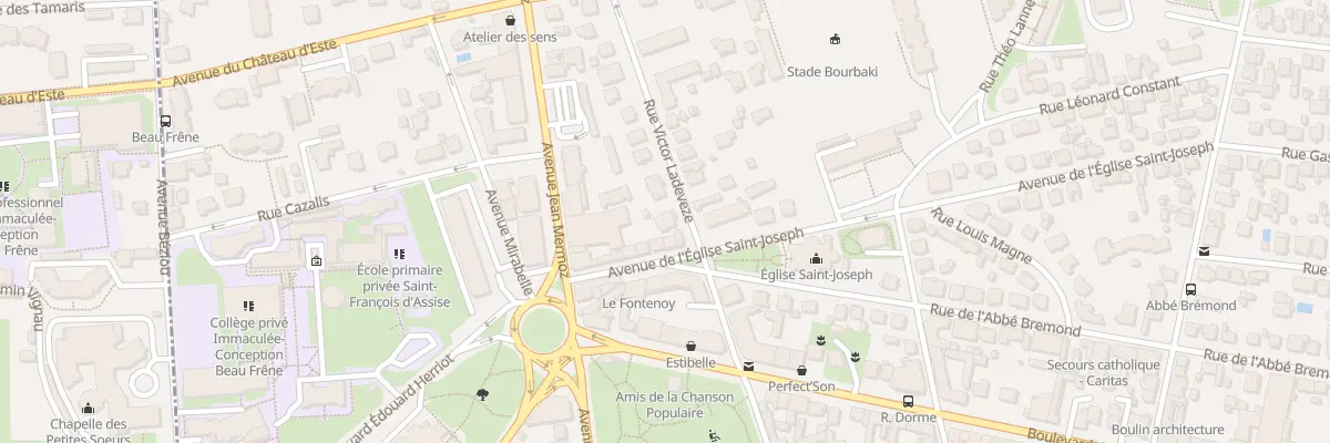 Plan du 3 Rue Victor Ladevèze à Pau