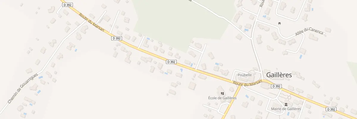 Plan du 266 Rte du Marsan à Gaillères