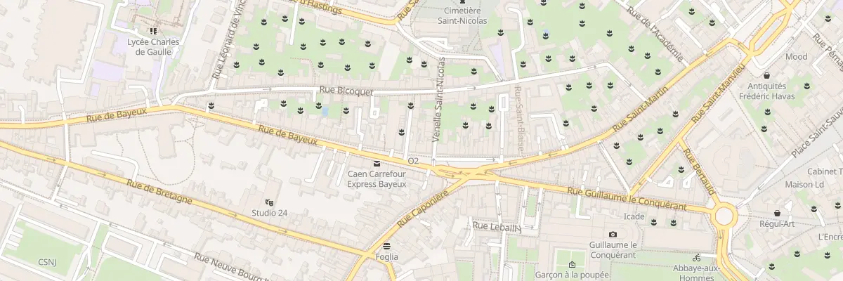 Plan du 4 Rue de Bayeux à Caen