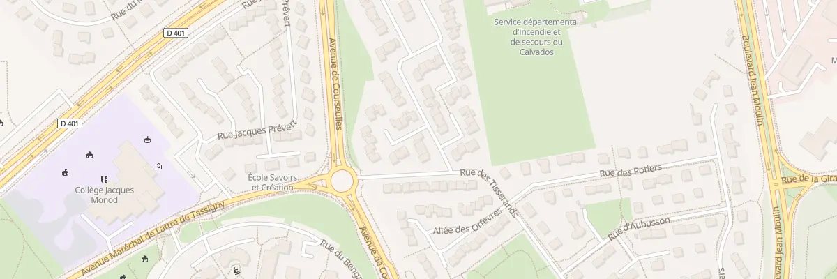 Plan du 5 Rue des Luthiers à Caen