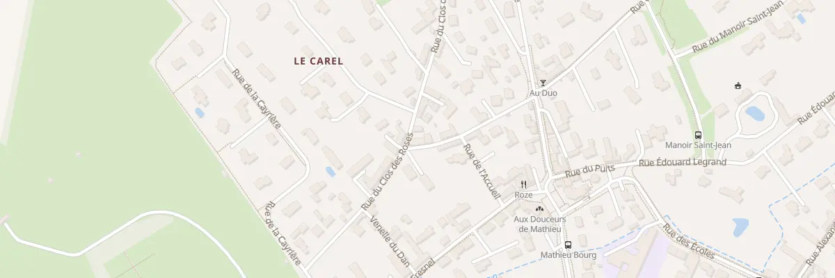 Plan du 8 Rue du Clos des Roses à Mathieu