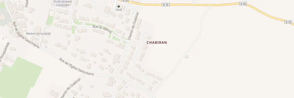 Plan du 9 Chabiran à Val de Virvée